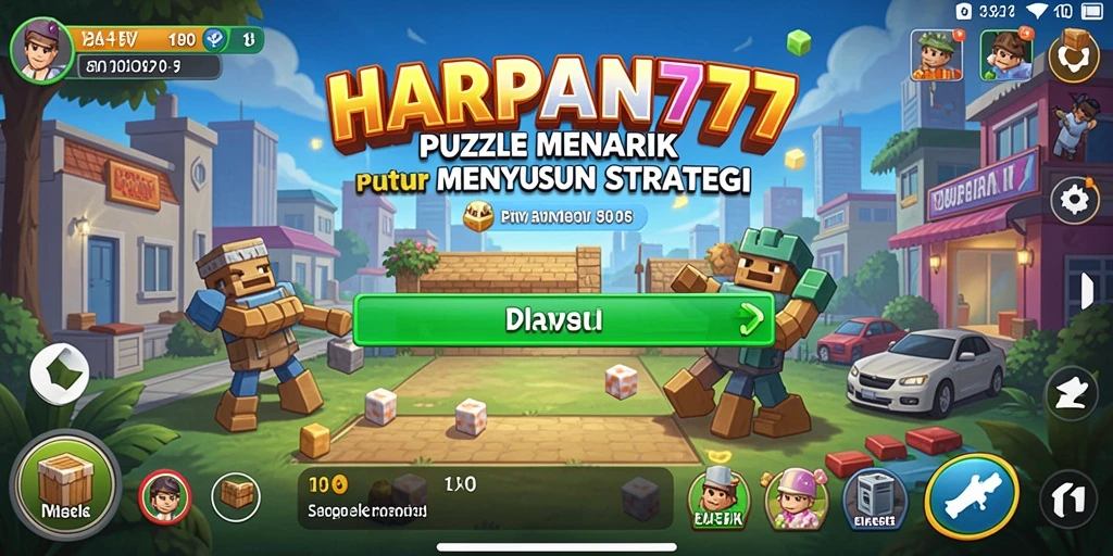 Gameplay seru HARAPAN777 dengan puzzle yang menantang.