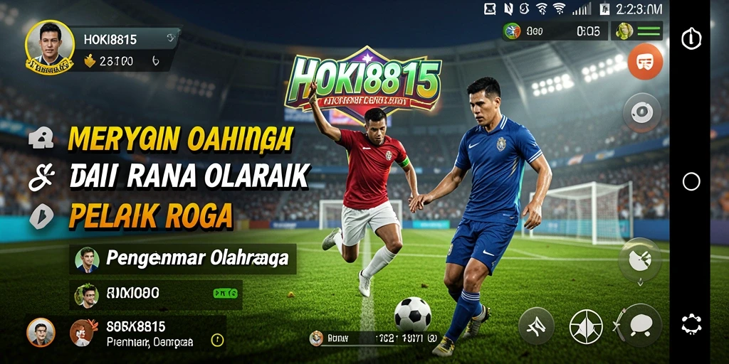 Menampilkan aksi menarik dalam gameplay olahraga HOKI8815.
