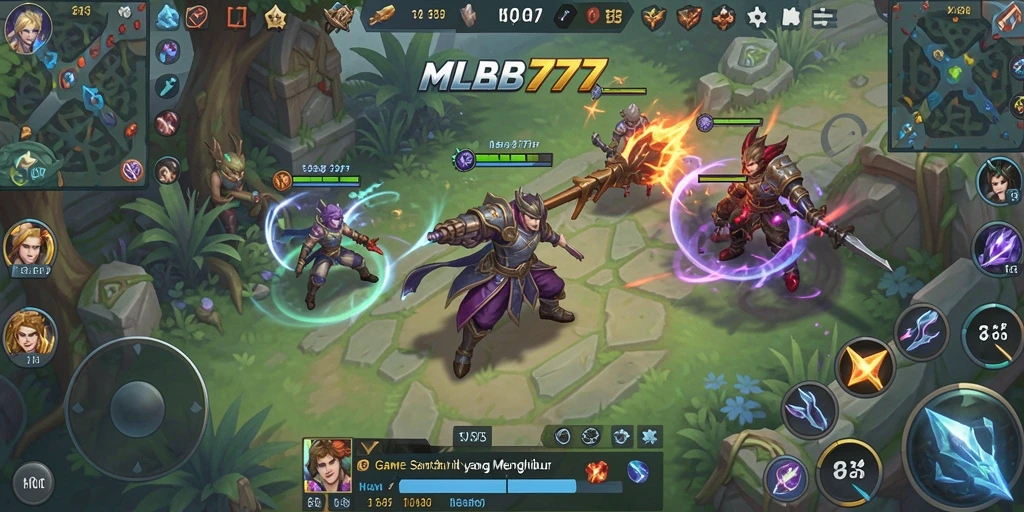 Tampilan gameplay MLBB777 yang santai dan menyenangkan.