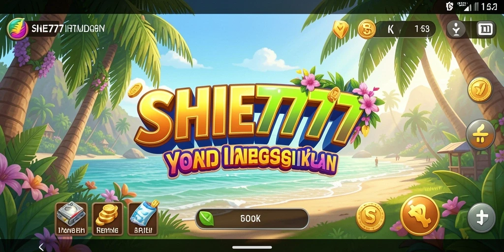 Tampilan gameplay dari <strong>SHE777</strong> yang penuh warna dan ceria.