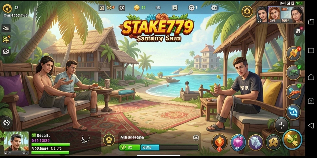 Tampilan gameplay STAKE779 yang cerah dan mengasyikkan.