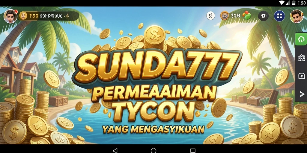 Tampilan gameplay <strong>SUNDA777</strong> yang menampilkan manajemen bisnis yang seru.