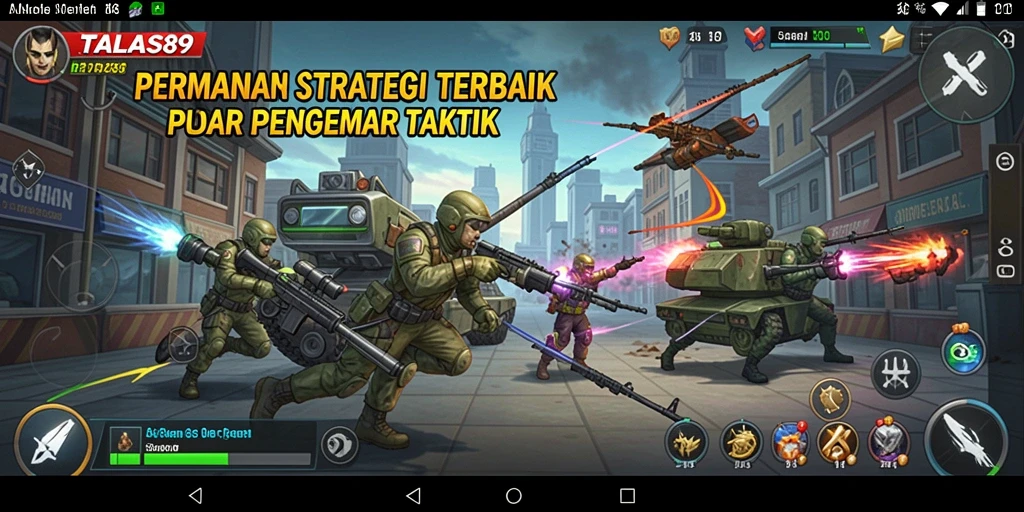 Gameplay menarik dengan berbagai taktik yang dapat digunakan.