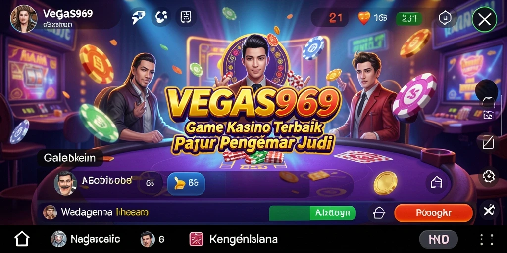 Tampilan gameplay kasino yang seru dan menggembirakan.