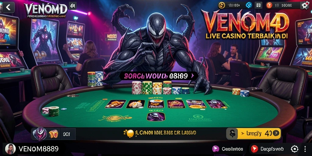 Gameplay Live Casino yang mendebarkan dalam VENOM889.