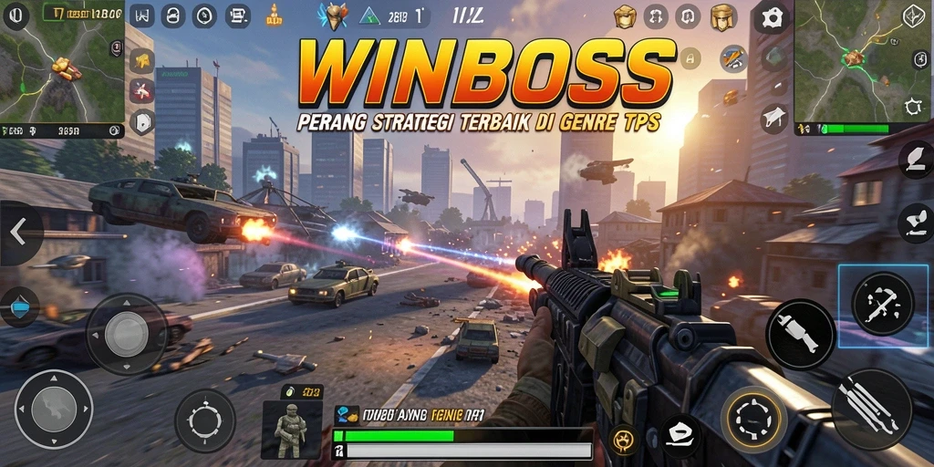Gameplay TPS yang mendebarkan dalam WINBOSS dengan aksi seru.